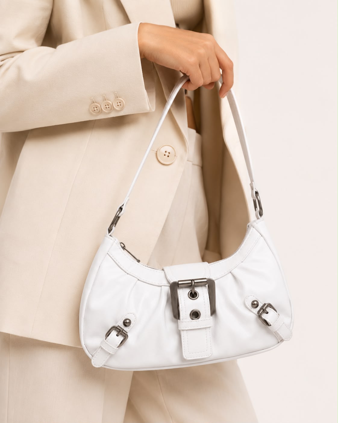 Sac Hobo Élia – Blanc