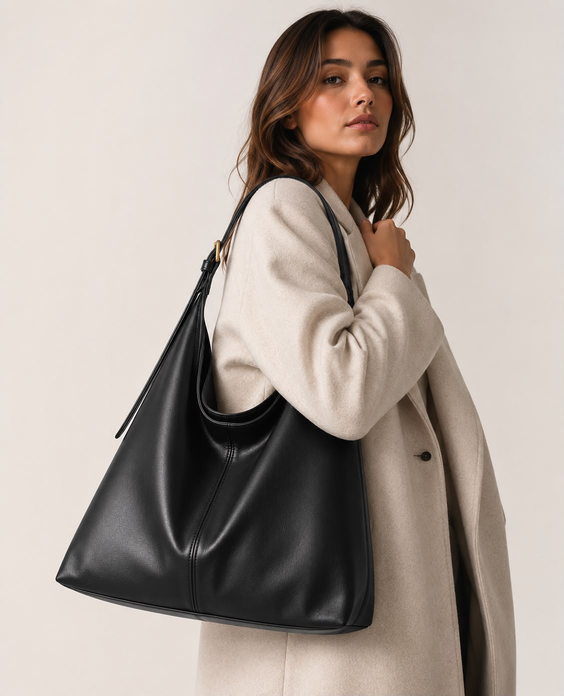 Sac Hobo Femme Alba – Noir