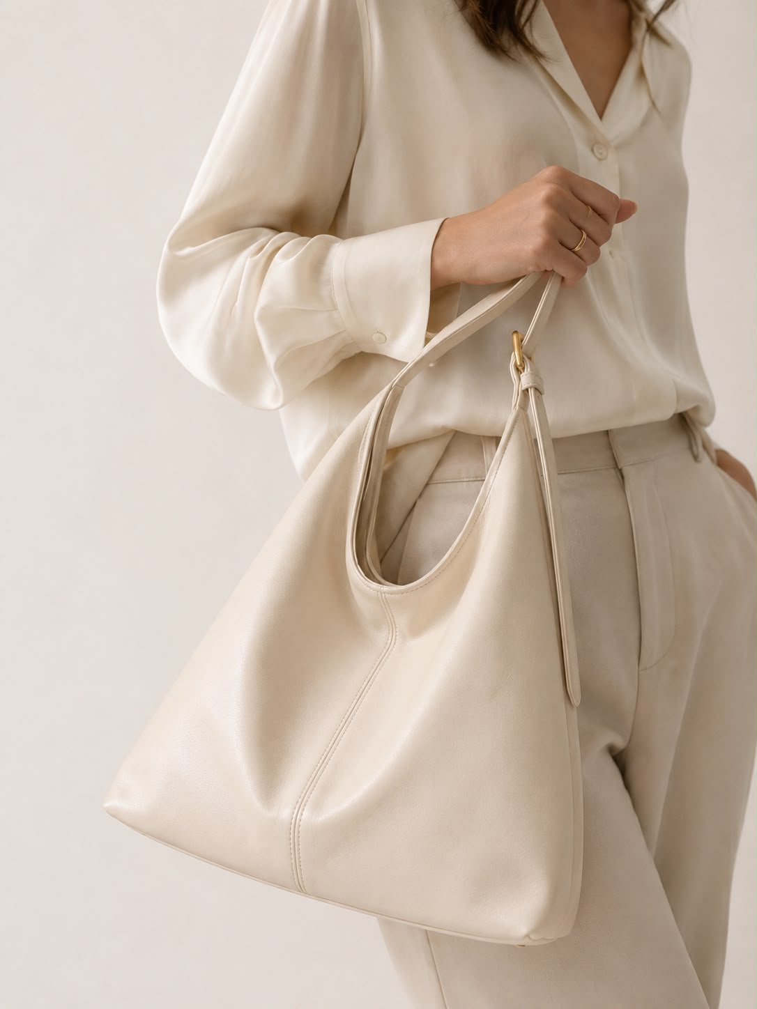 Sac Hobo Femme Alba – Blanc