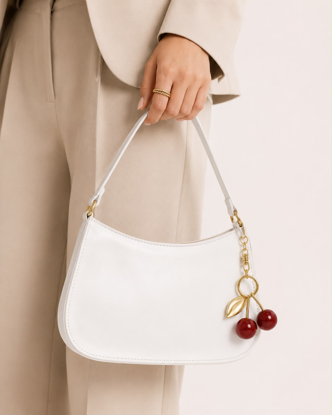 Sac Épaule Femme Livia – White Cherry