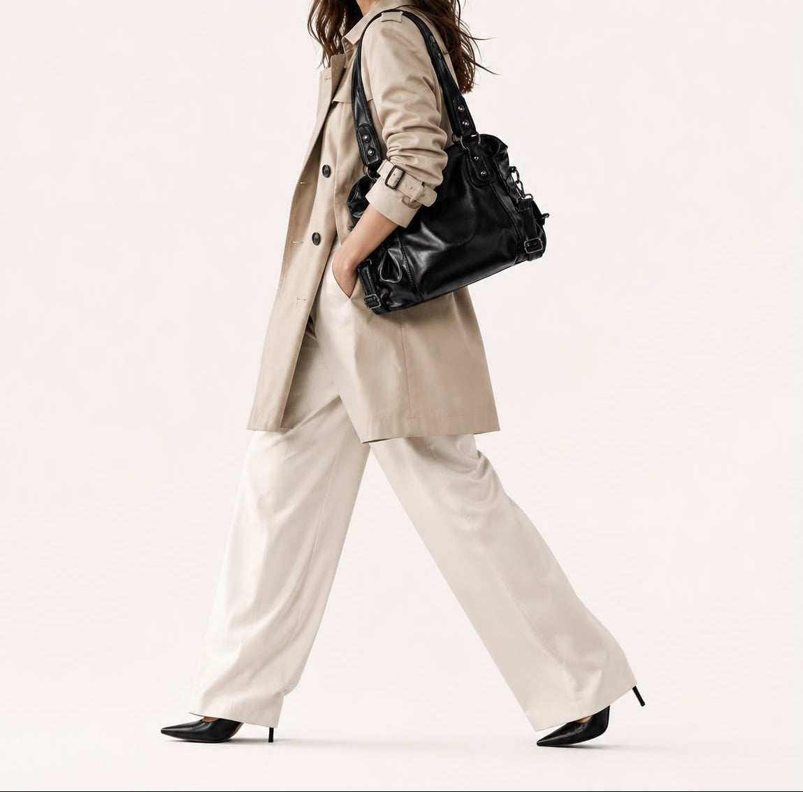 Sac Bandoulière Femme Héritage – Noir