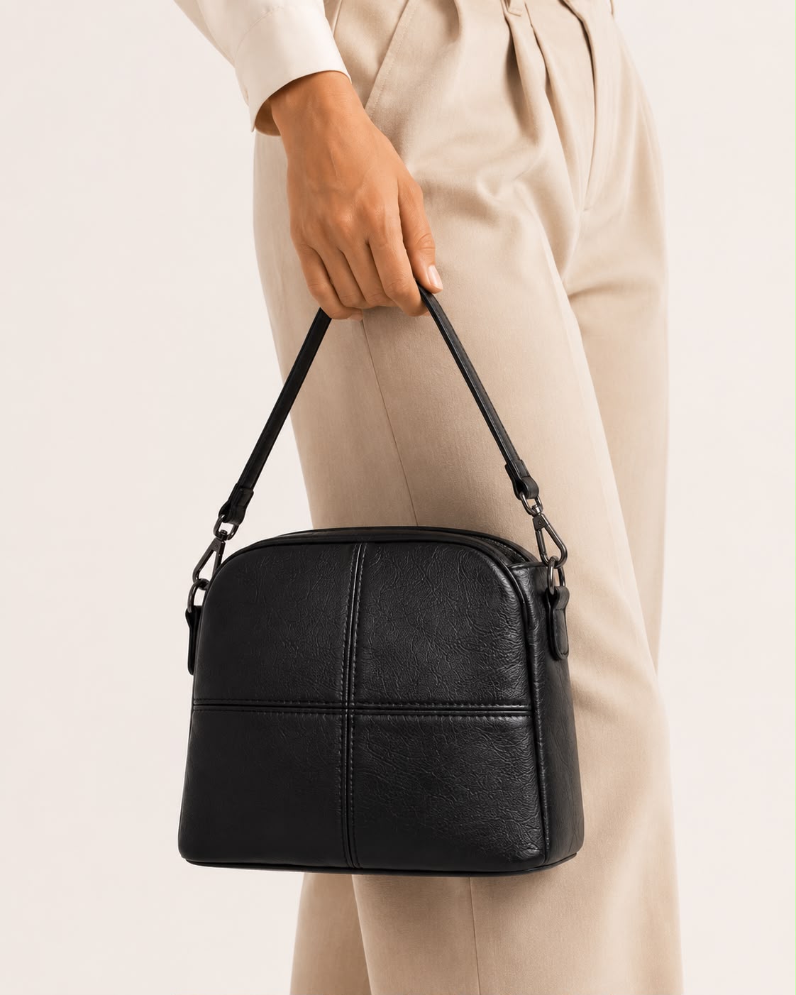 Sac Bandoulière Femme Noir à Motif Animal