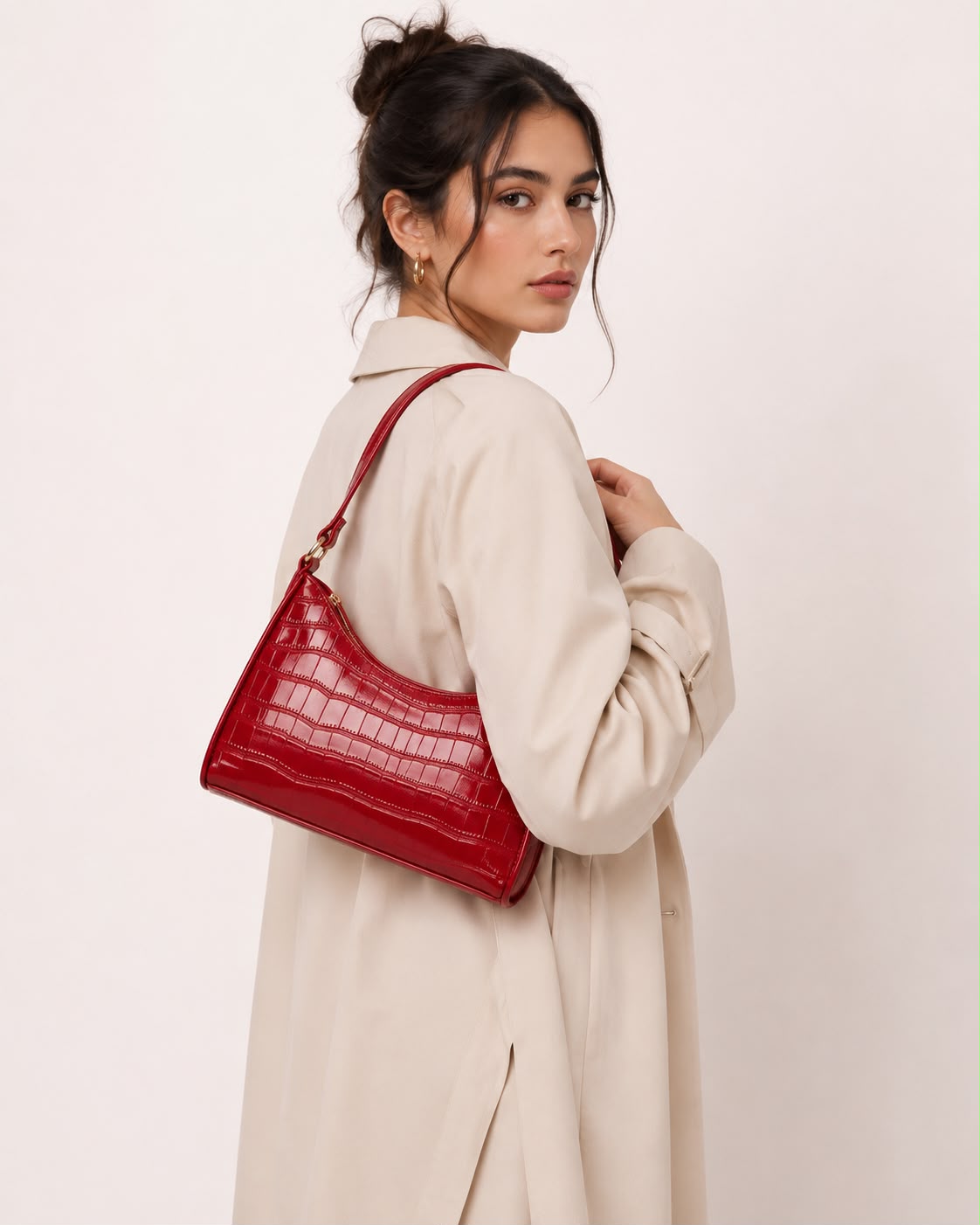 Sacs Épaule Effet Alligator