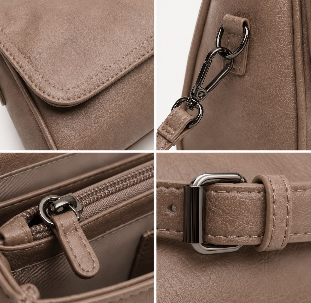 Sac Bandoulière Femme Rétro – Rose Chair