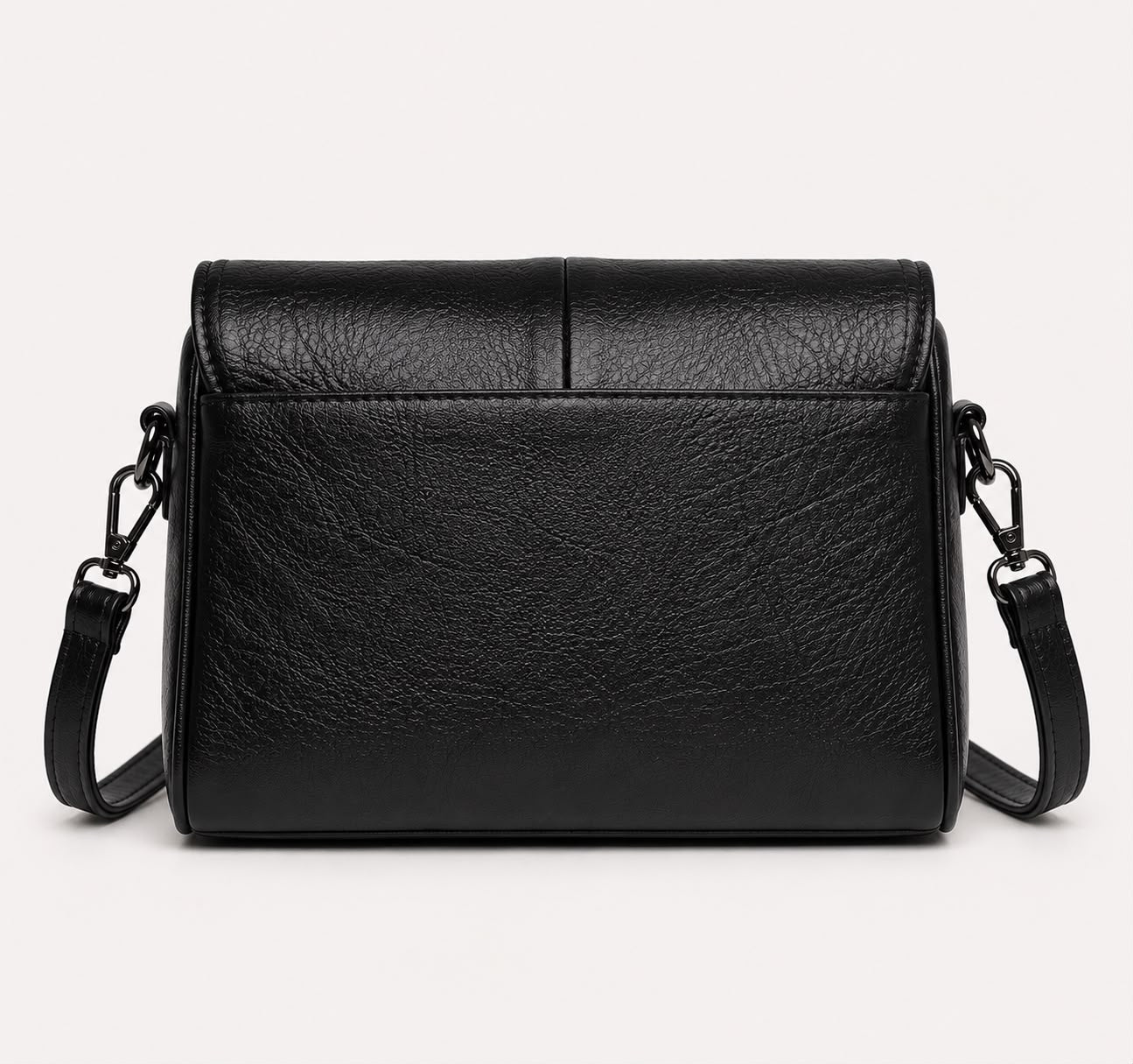 Sac Bandoulière Femme Rétro – Noir