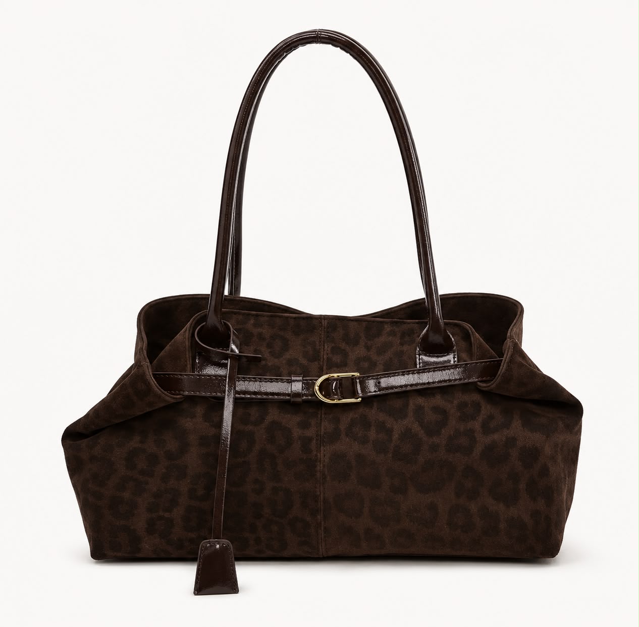 Sac Porté Épaule Léopard Féline – Café