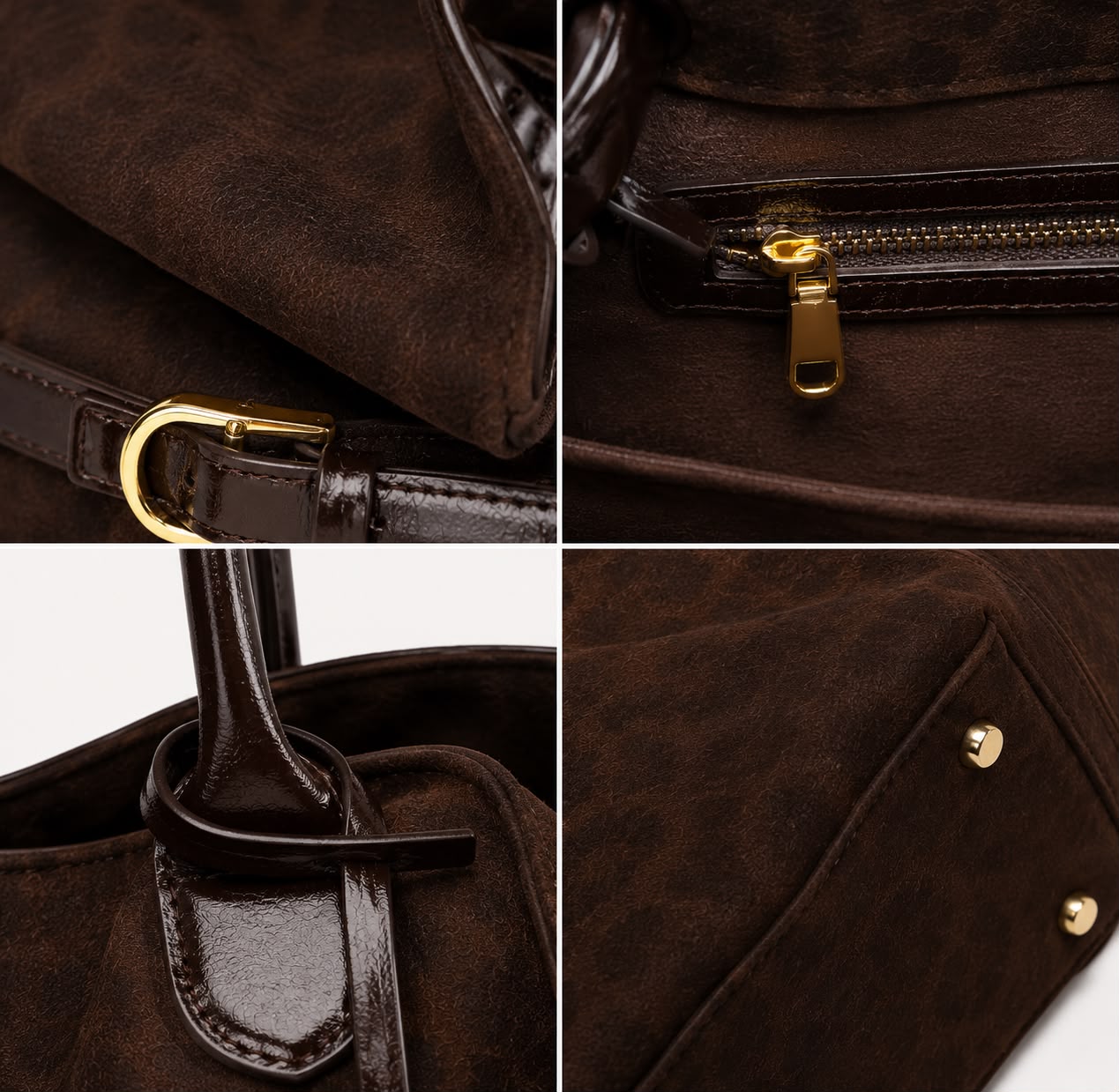 Sac Porté Épaule Léopard Féline – Café