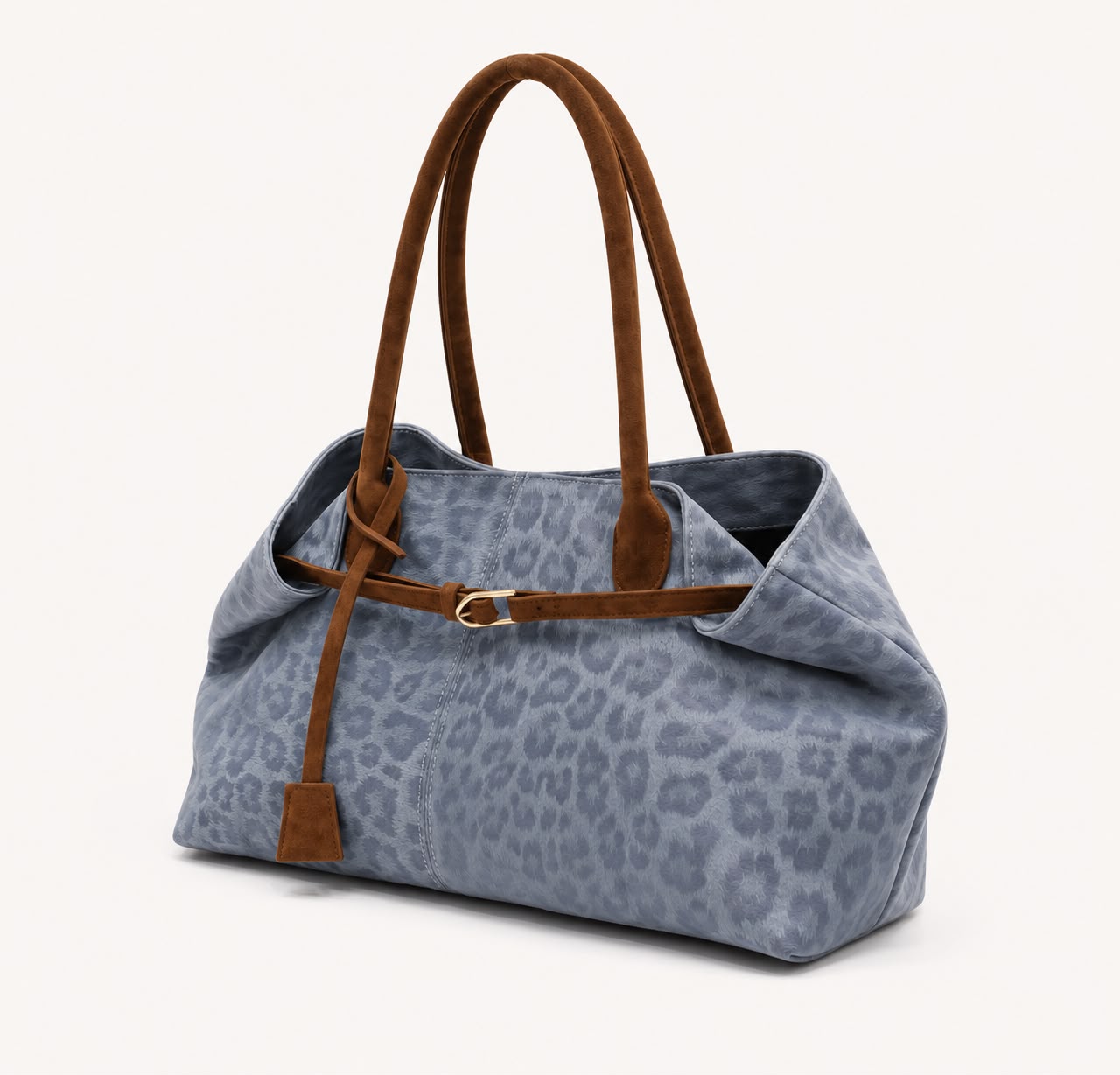 Sac Porté Épaule Léopard Féline – Bleu