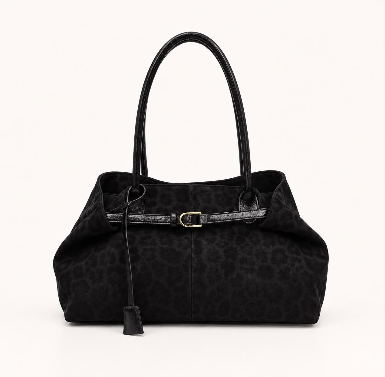 Sac Porté Épaule Léopard Féline – Noir