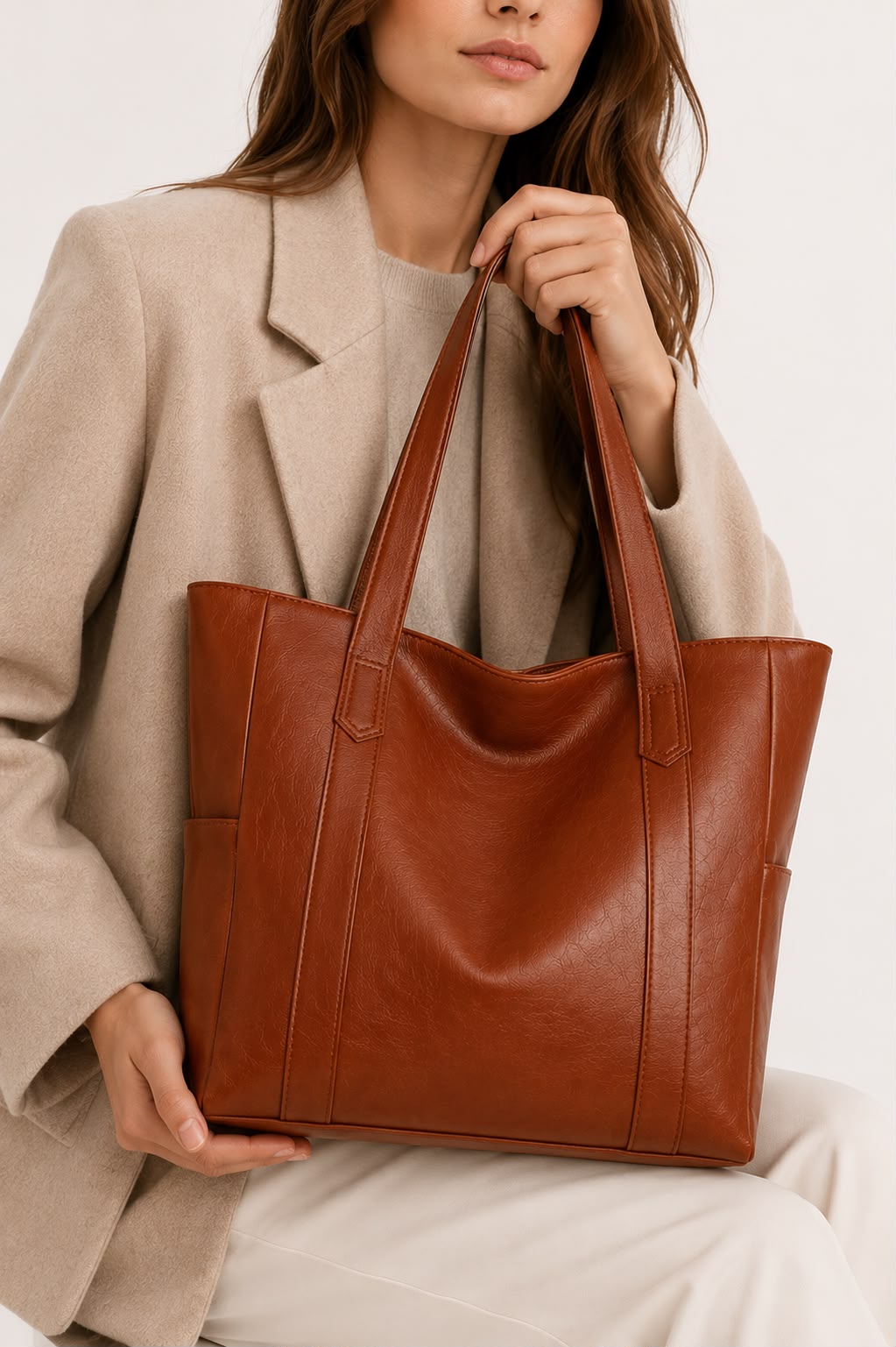 Sac Cabas Femme Élise – Café