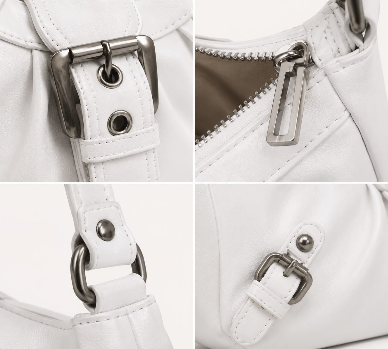Sac Hobo Élia – Blanc