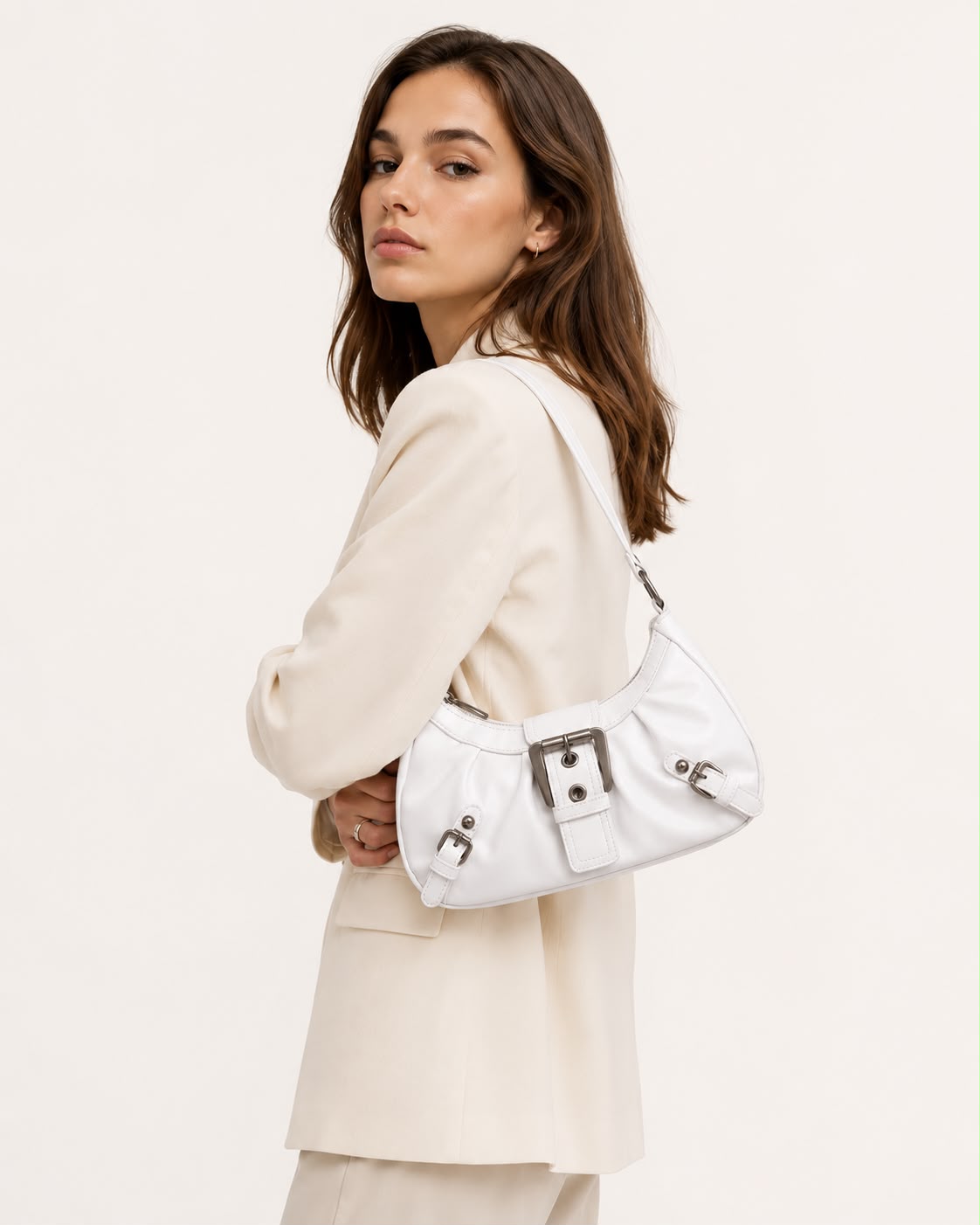 Sac Hobo Élia – Blanc