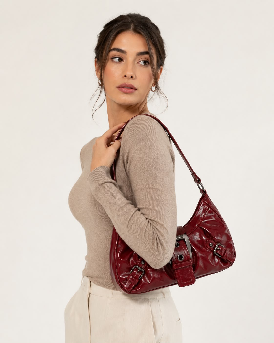 Sac Hobo Élia – Rouge