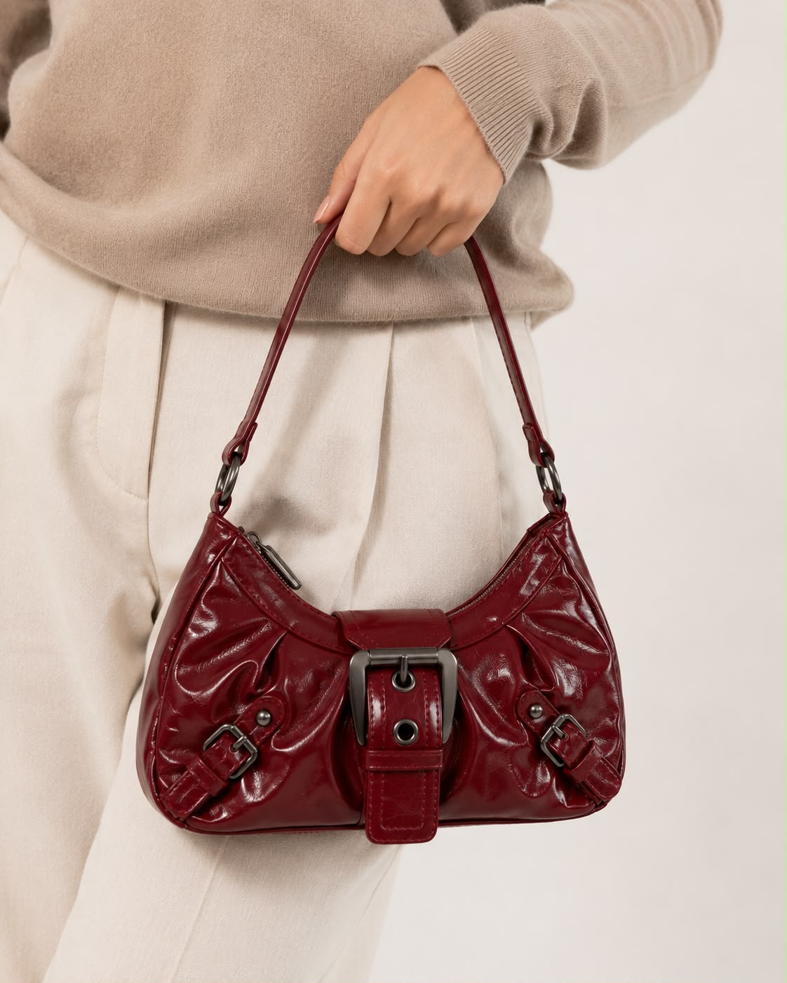 Sac Hobo Élia – Rouge