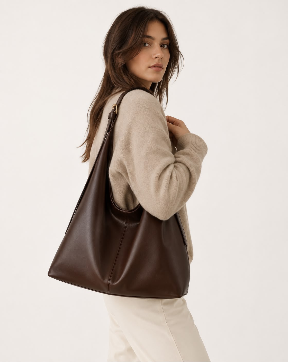 Sac Hobo Femme Alba – Café