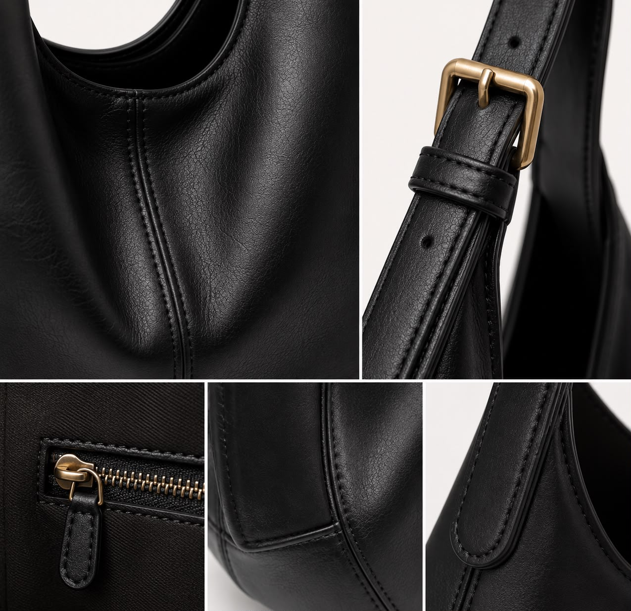 Sac Hobo Femme Alba – Noir