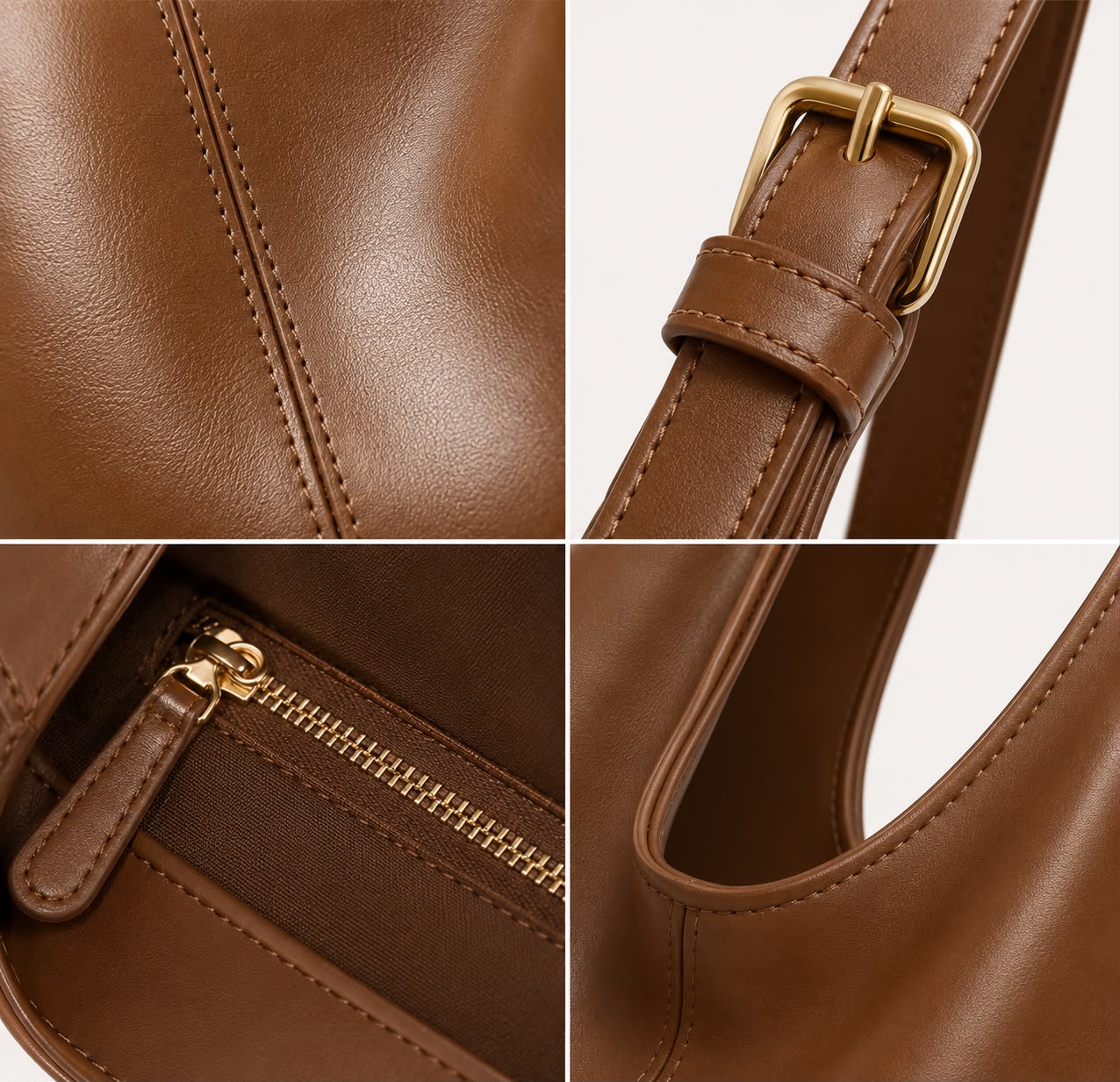 Sac Hobo Femme Alba – Marron Clair