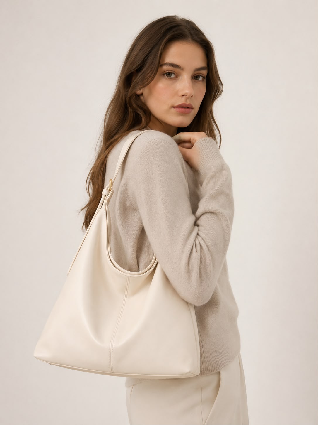 Sac Hobo Femme Alba – Blanc