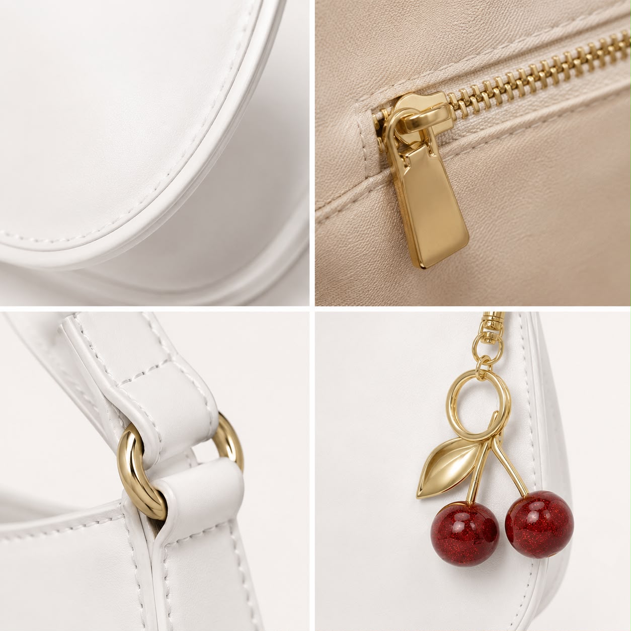 Sac Épaule Femme Livia – White Cherry