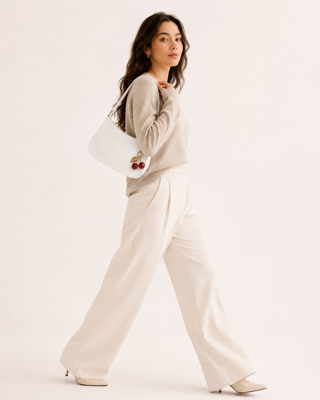 Sac Épaule Femme Livia – White Cherry