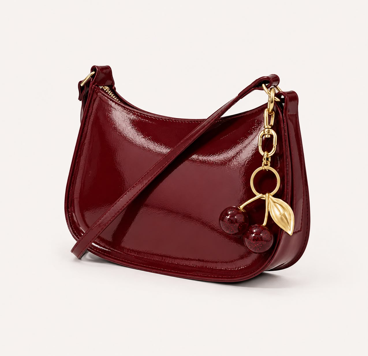 Sac Épaule Femme Livia – Red Cherry