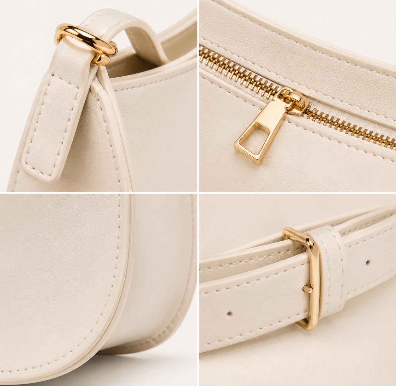 Sac Épaule Femme Livia – Blanc