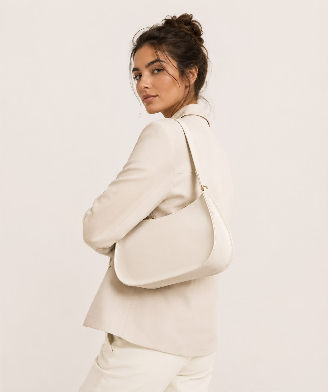 Sac Épaule Femme Livia – Blanc