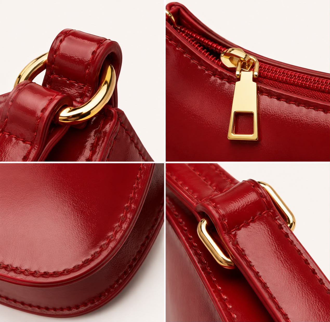 Sac Épaule Femme Livia – Rouge
