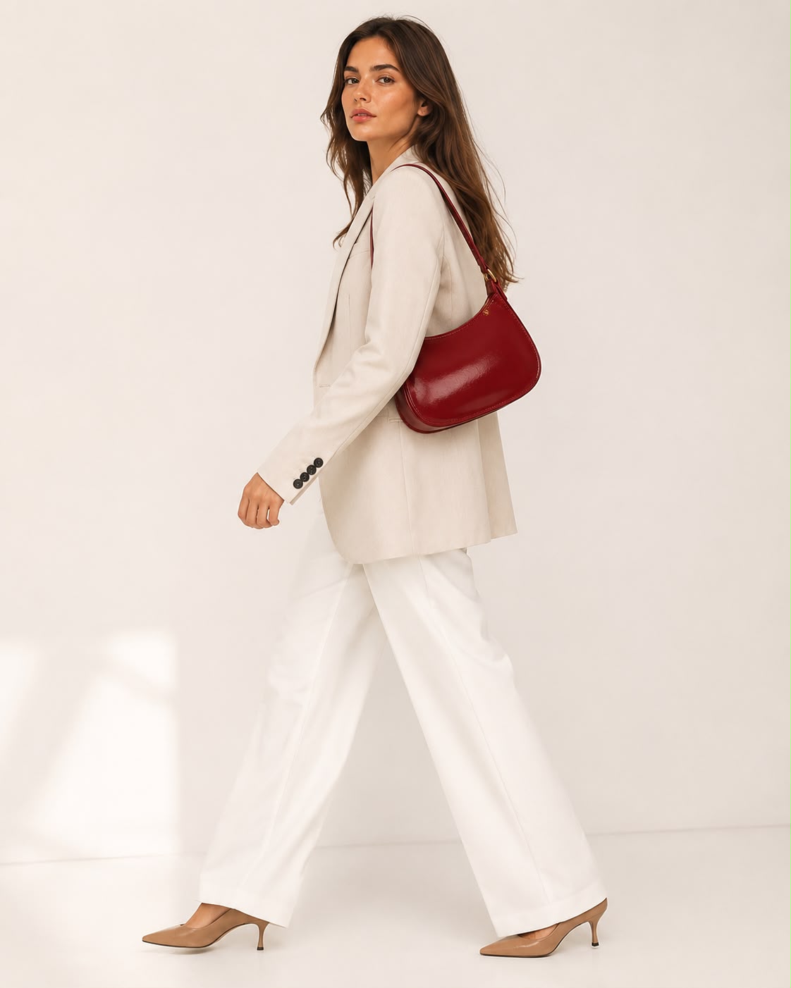 Sac Épaule Femme Livia – Rouge