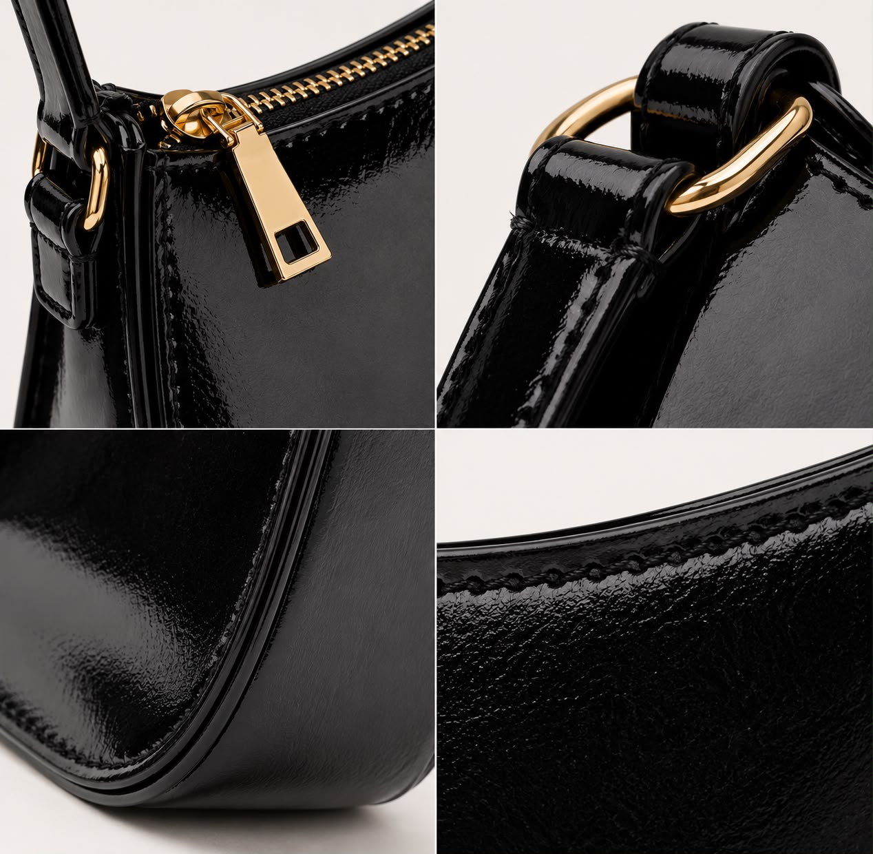 Sac Épaule Femme Livia – Noir