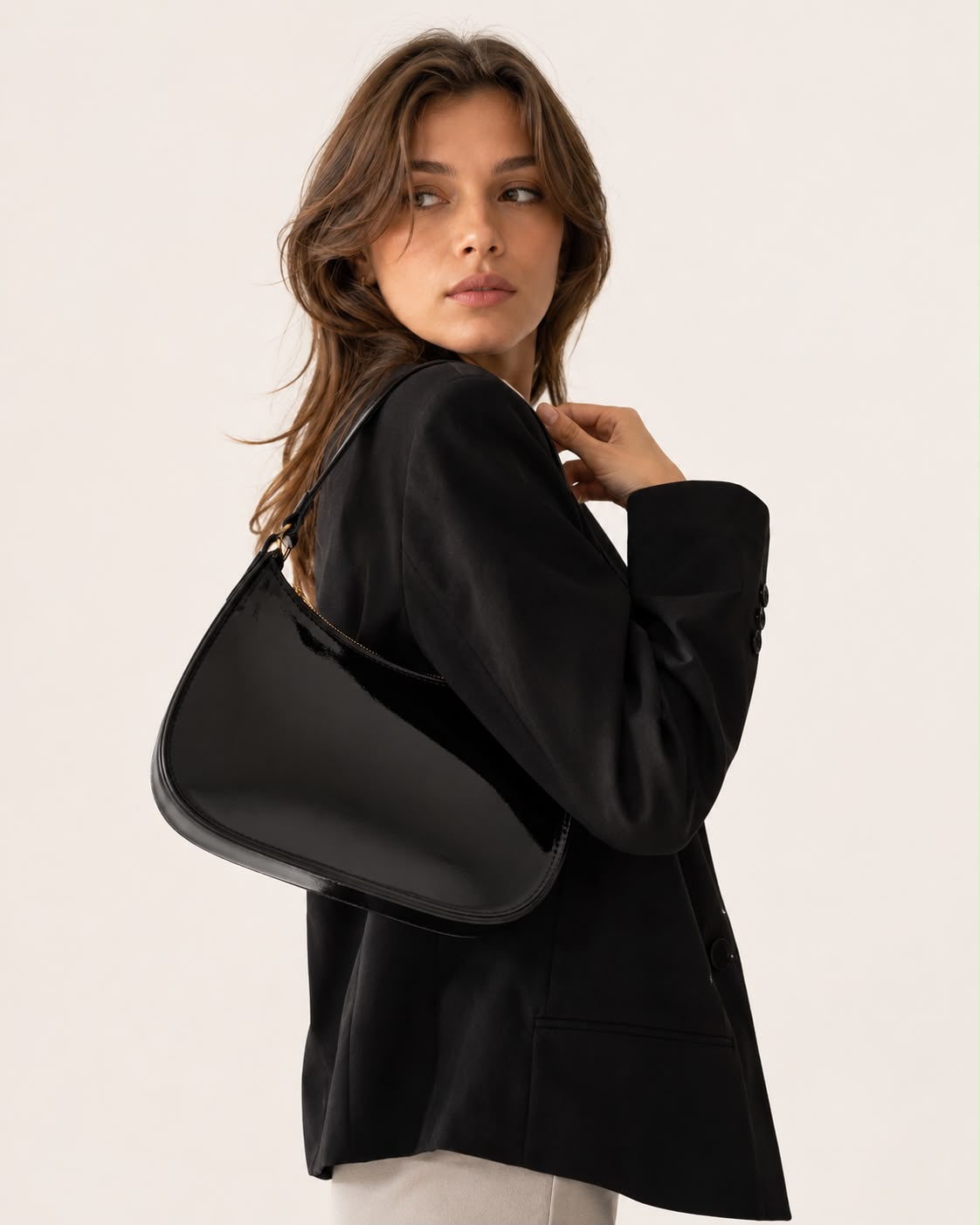 Sac Épaule Femme Livia – Noir