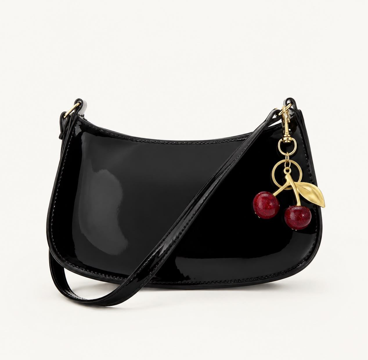 Sac Épaule Femme Livia – Black Cherry