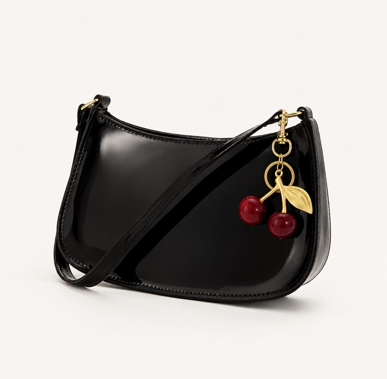 Sac Épaule Femme Livia – Black Cherry