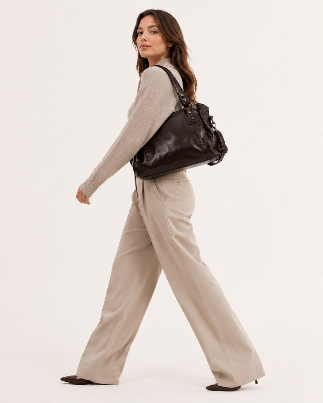Sac Bandoulière Femme Héritage – Café