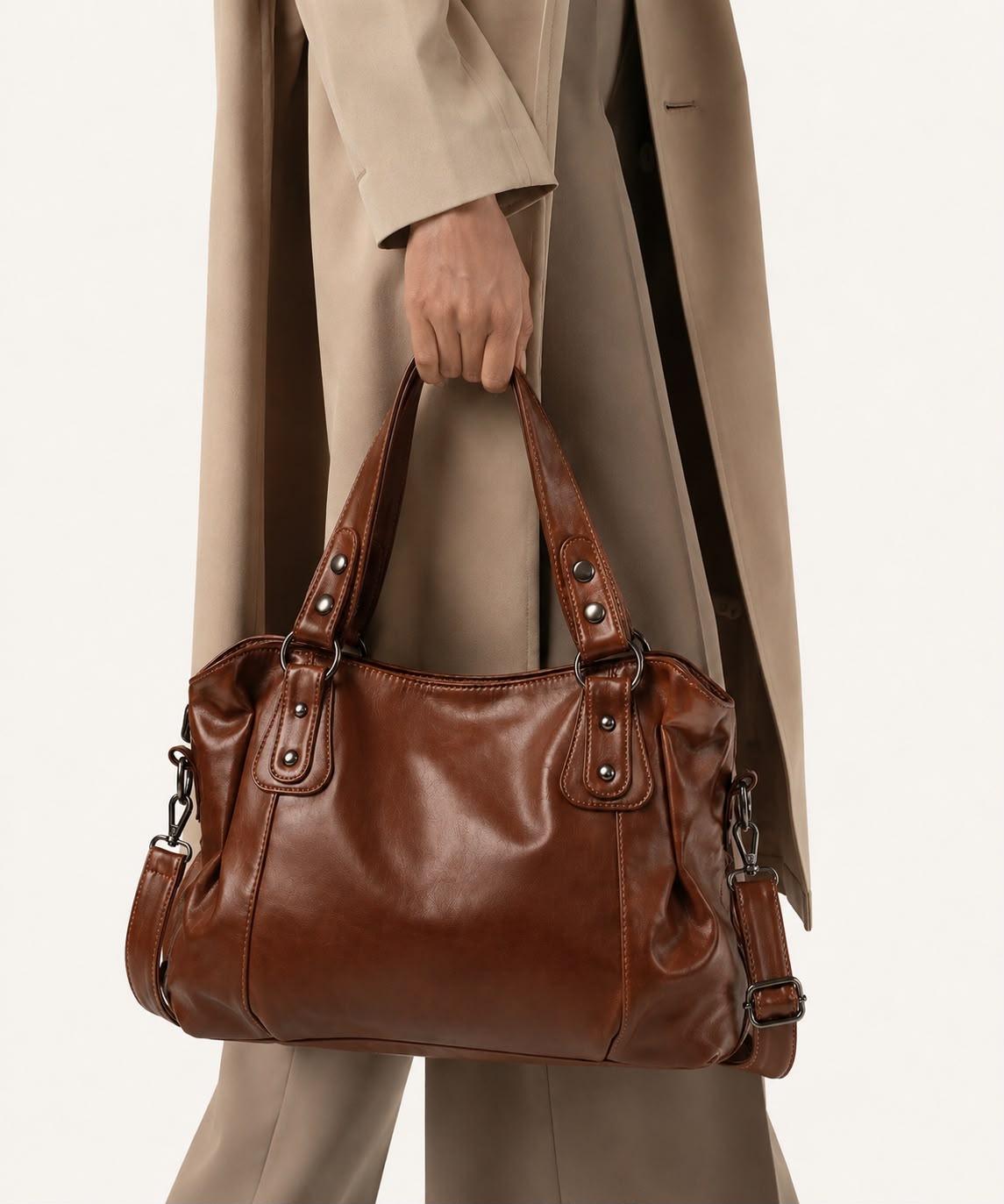 Sac Bandoulière Femme Héritage – Marron