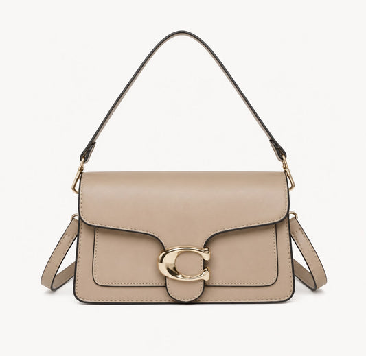 Sac Bandoulière Femme Élise – Beige Kaki