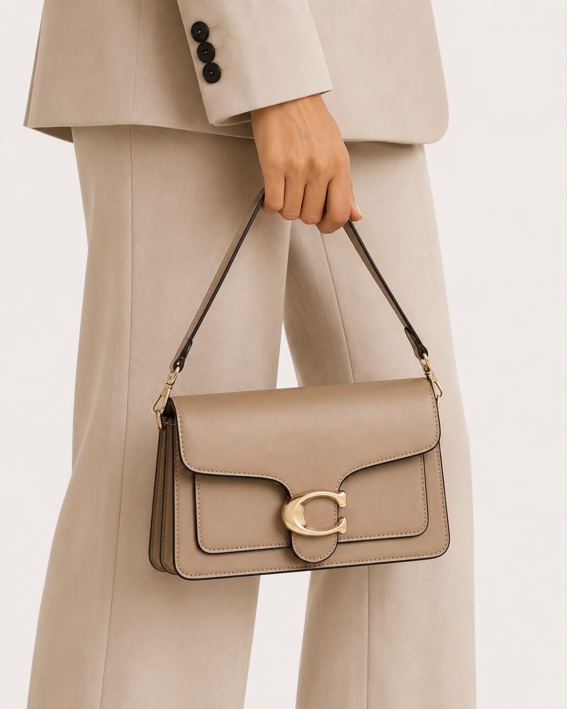 Sac Bandoulière Femme Élise – Beige Kaki