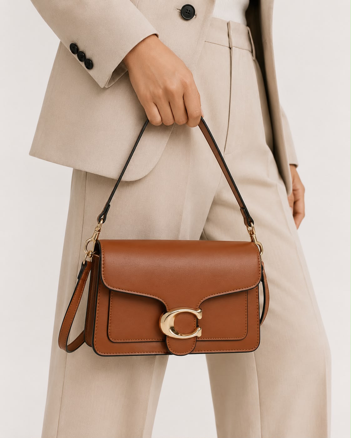 Sac Bandoulière Femme Élise – Marron Clair