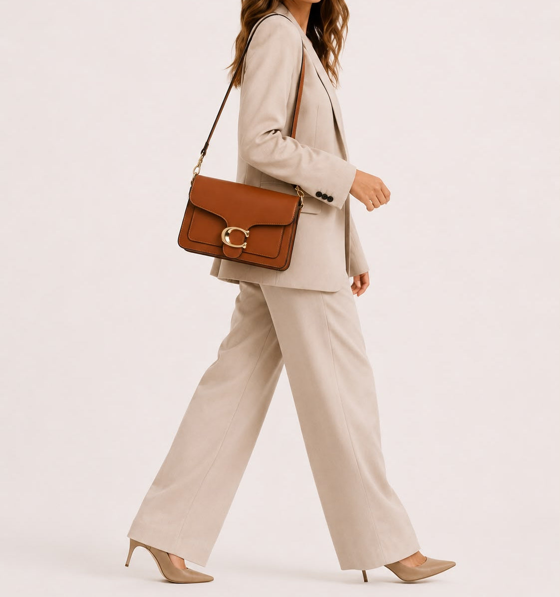 Sac Bandoulière Femme Élise – Marron Clair