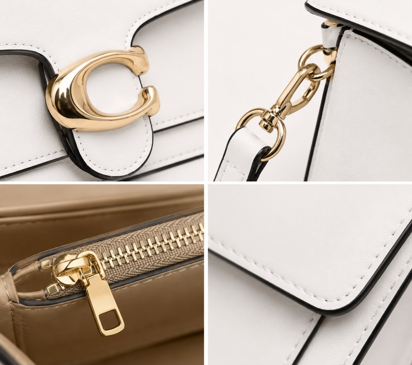 Sac Bandoulière Femme Élise – Blanc