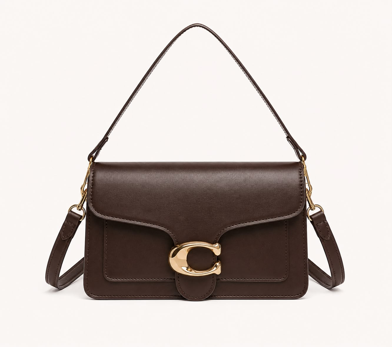 Sac Bandoulière Femme Vintage Élise – Marron Foncé
