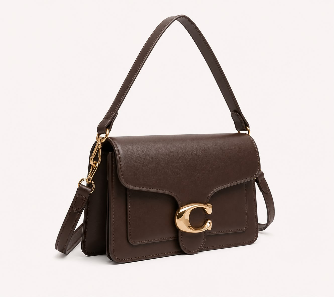 Sac Bandoulière Femme Vintage Élise – Marron Foncé