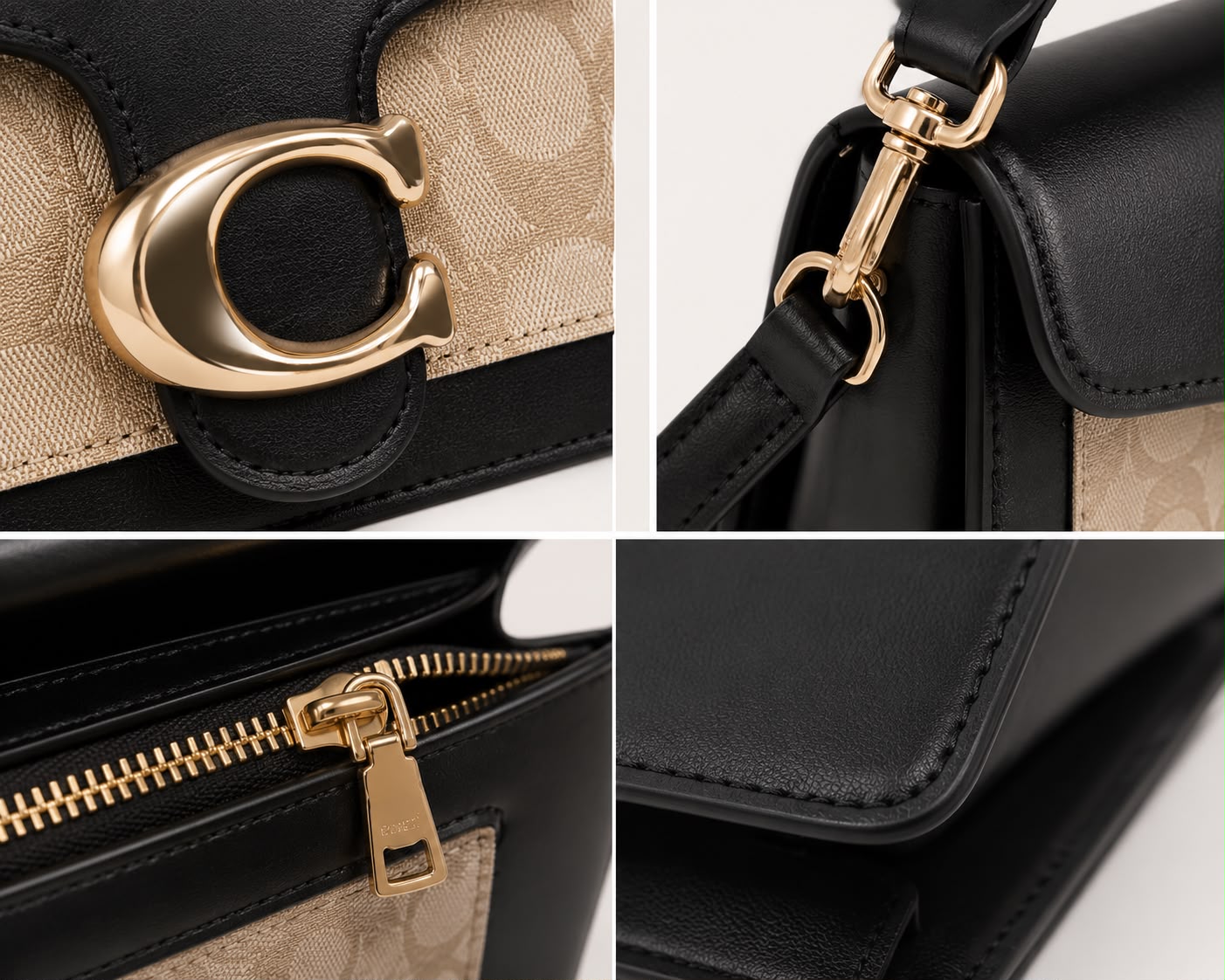 Sac Bandoulière Femme Élise – Noir et Kaki