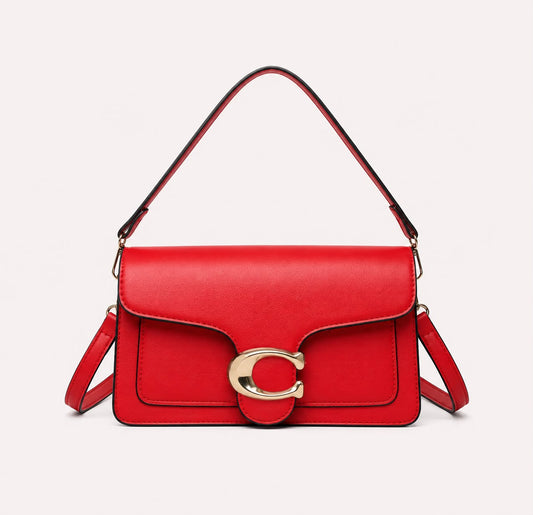 Sac Bandoulière Femme Élise – Rouge Intense