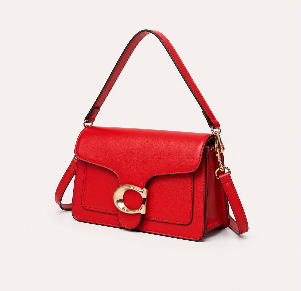 Sac Bandoulière Femme Élise – Rouge Intense