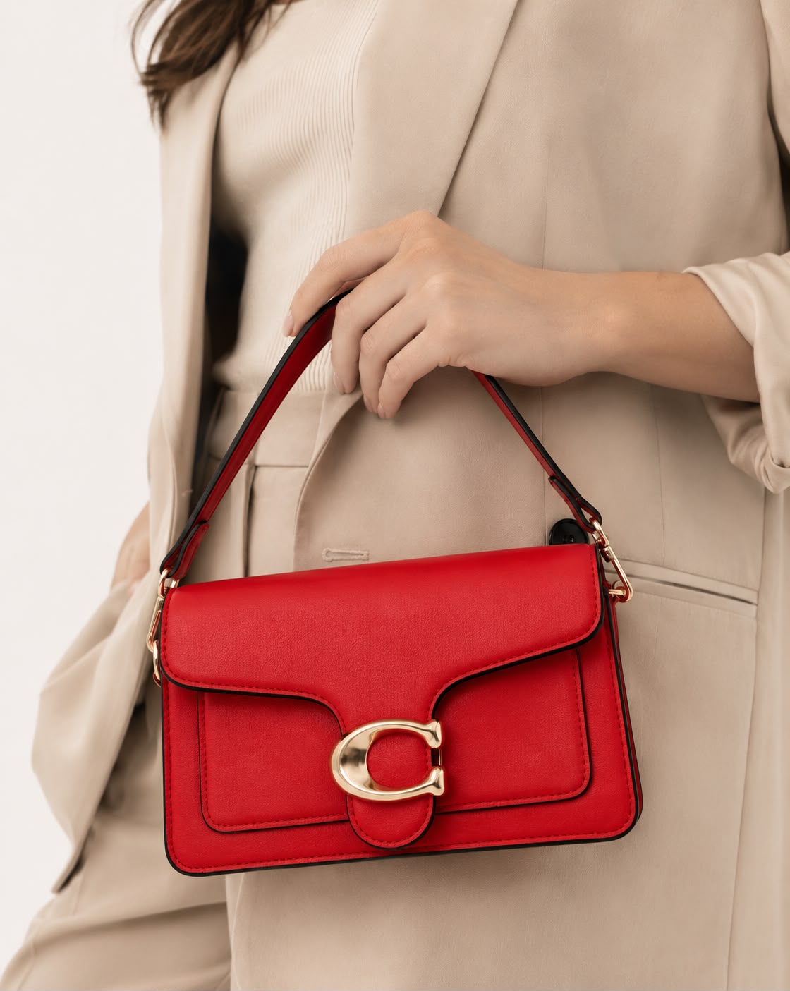 Sac Bandoulière Femme Élise – Rouge Intense