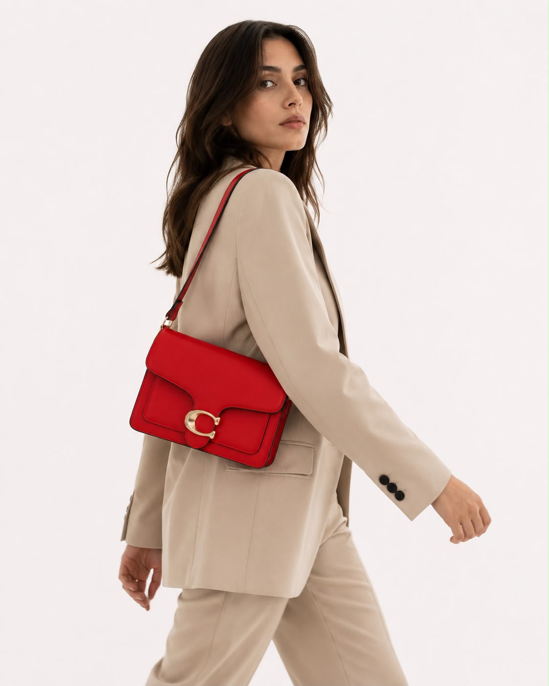 Sac Bandoulière Femme Élise – Rouge Intense