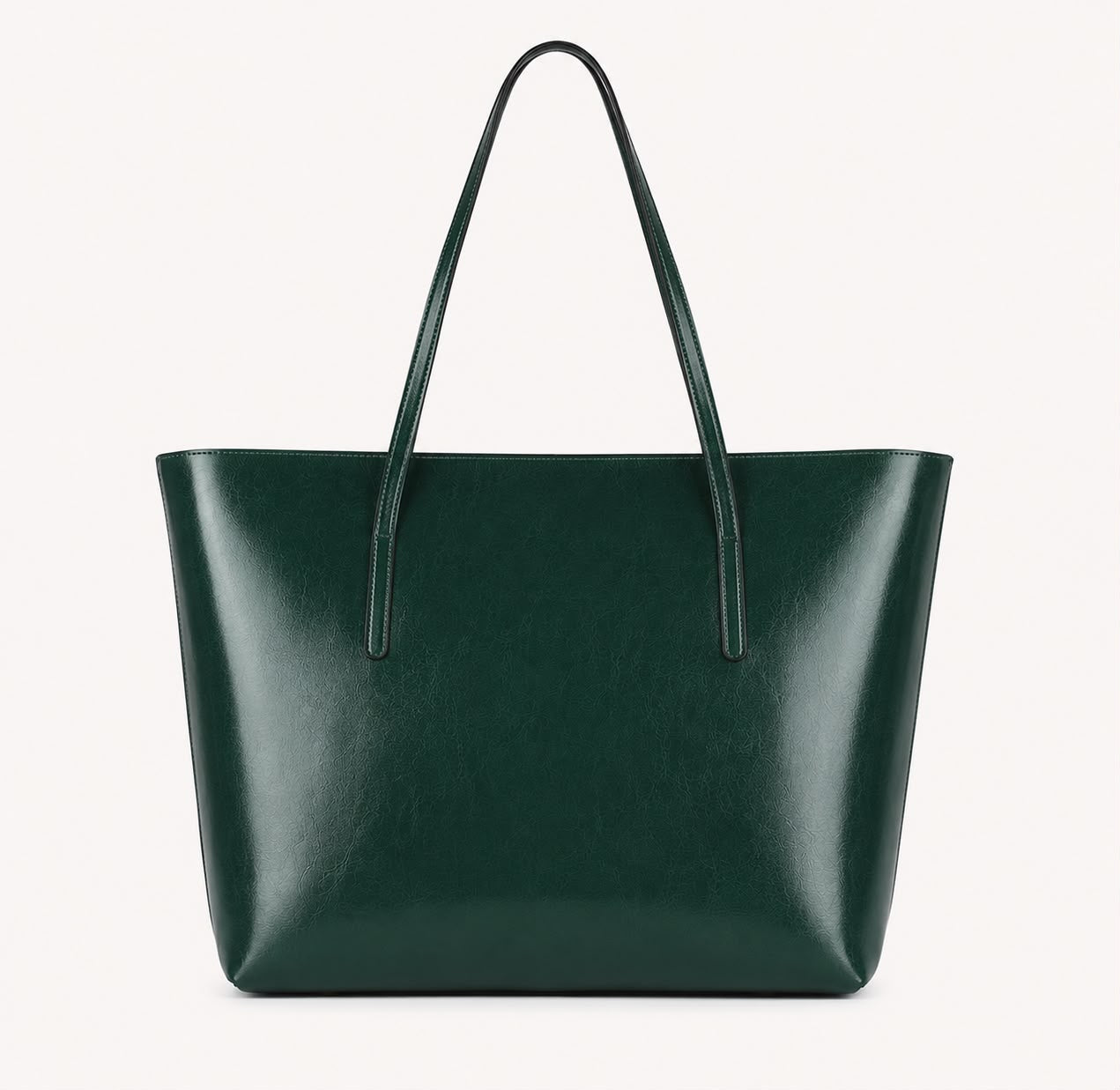 Sac Cabas Femme en Cuir Véritable Vert – Élise
