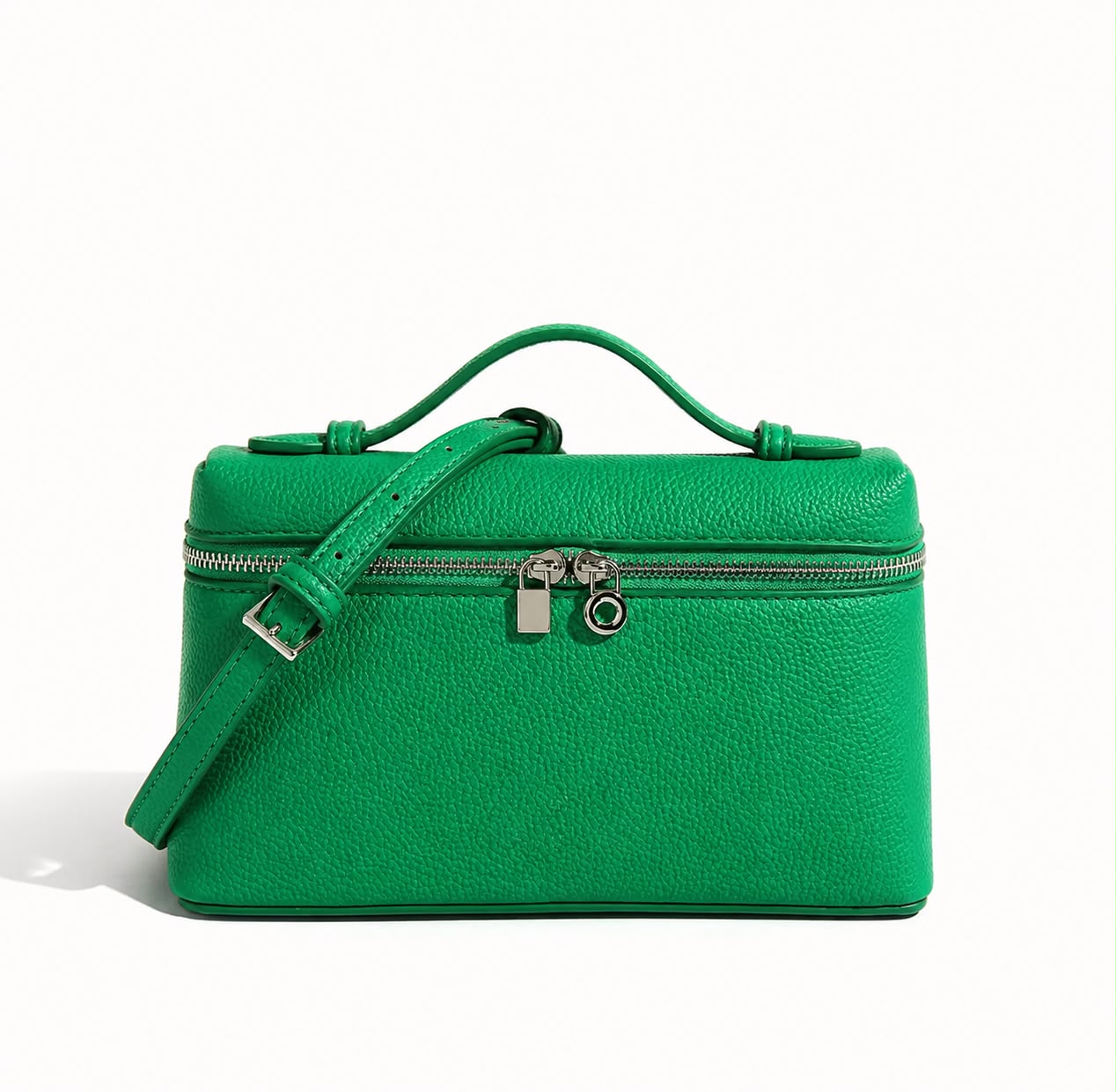 Mini Sac Bandoulière Femme Grainé Écrin – Vert