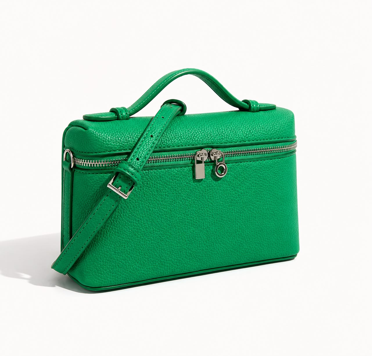 Mini Sac Bandoulière Femme Grainé Écrin – Vert